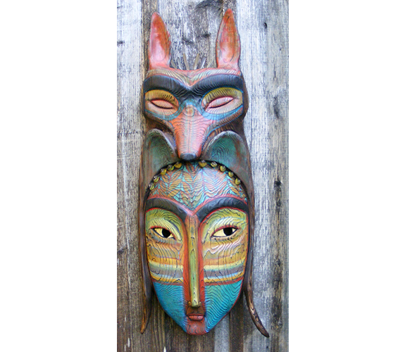"Fox Mask with Blue Cheeks" - Robin & John Gumaelius