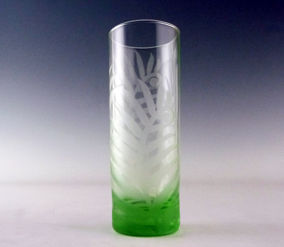 Jaguar Glass - Etched Fern Shot Glass