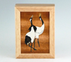 MarqArt - Marquetry Wood Box with Horse Design. 8" x 6"