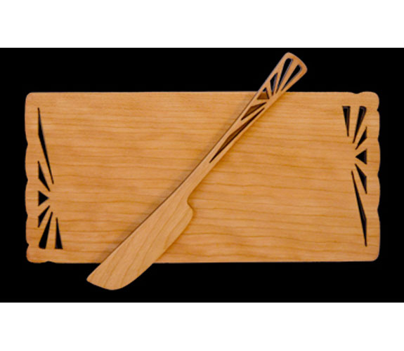 Cherry Wood Butter Board Set by MoonSpoon