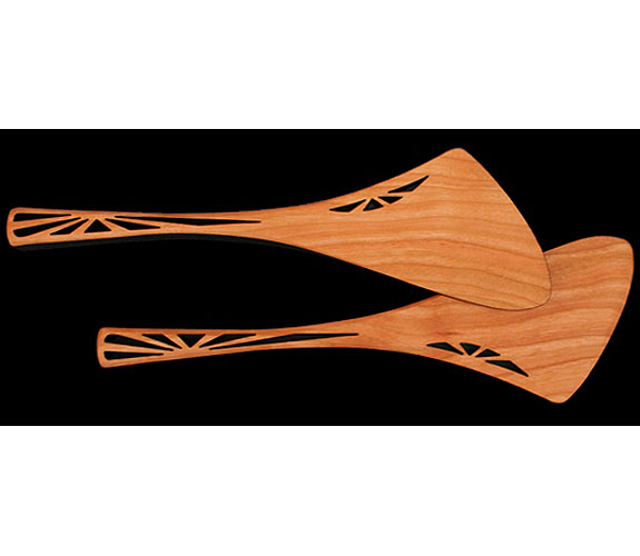 Cherry Wood Salad Servers by MoonSpoon